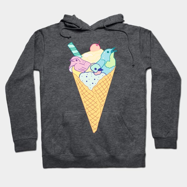 ice cream birds Hoodie by FandomizedRose